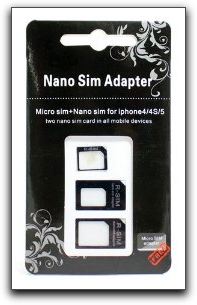 【iPhone 5】Nano SIM MicroSIM 変換アダプタ