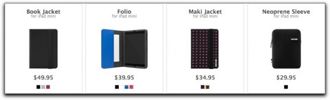 【iPad】IncaseからiPad miniの四種類が発売されています