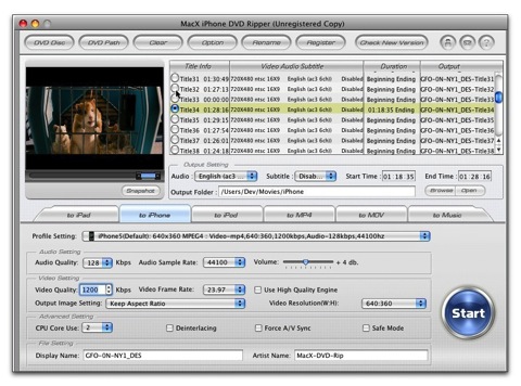 【Mac】iPhone、iPad上で再生するための変換アプリ「MacX iPhone DVD Ripper」が今だけ無料