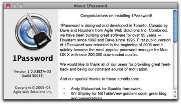 Mac Web サイトのアカウント情報管理アプリ「 1password 3 」