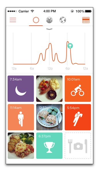 【iPhone】Misfit 活動量計「Shine1.9.0」、睡眠の開始と終了の編集と食事の写真を残せる