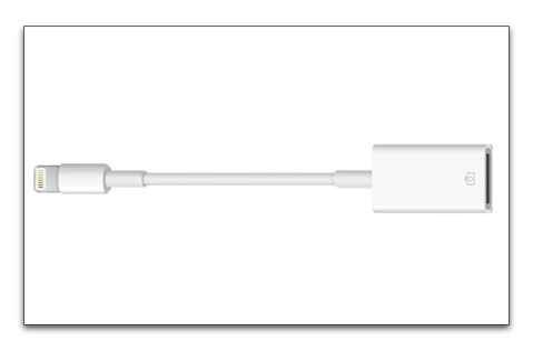 Appleが「Lightning – USBカメラアダプタ」を公式にiPhoneで使用できるとしています