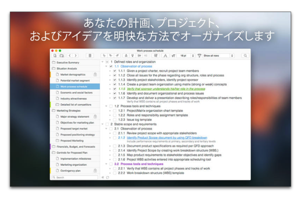 Mac Cloud Outliner 2 Pro が日本語の問題を解消するバージョンアップ 酔いどれオヤジのブログwp