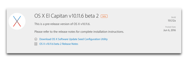 OS X El Capitan10116b2 001