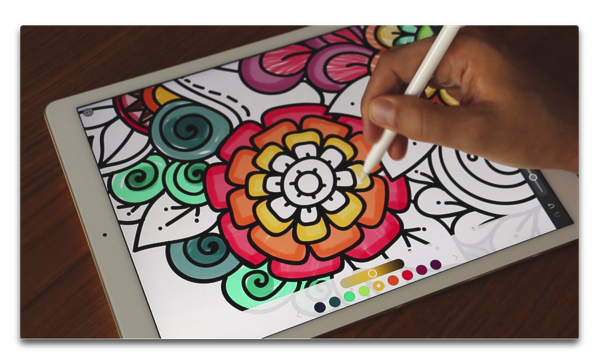 Ipad Pro 最近一大ブームの 大人の塗り絵 を Ipad Pro Apple