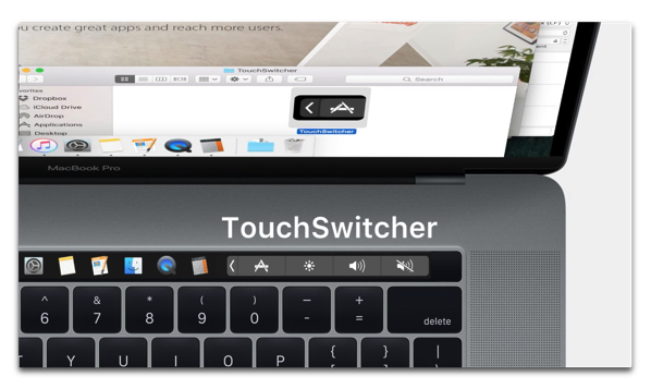 【Mac】Touch Bar対応のアプリケーションスイッチャー「TouchSwitcher for Touch Bar」（無料）