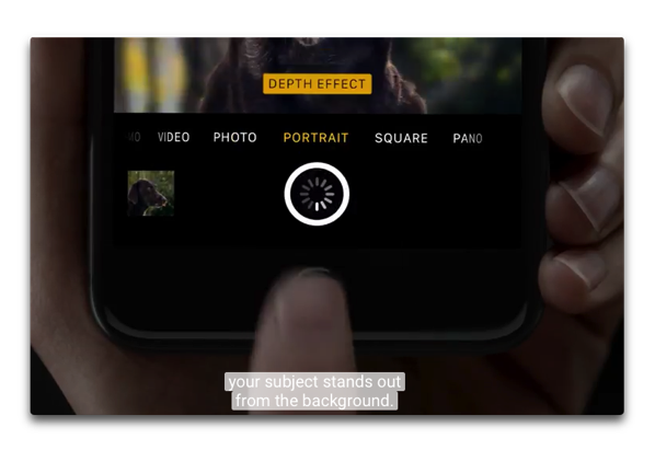 Apple、iPhone 7 Plusのポートレートモード機能を促進するためのビデオ2本を公開