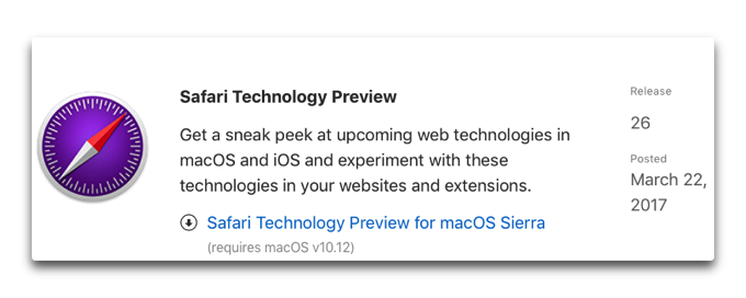 Safari Technology Preview Release26 001