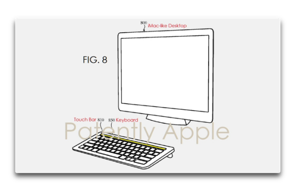 Appleの特許出願で、デスクトップMac用のTouch Bar付きのキーボードが明らかに