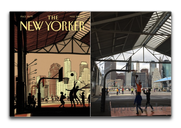 今週の週刊誌「The New Yorker」のカバーイラストは  、iPad ProとApple Pencilで作成