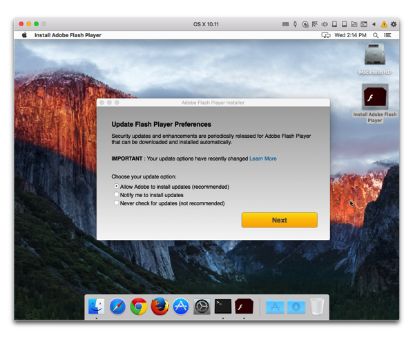 Macに移植されたWindowsの「Snake」マルウェアがAdobe Flash Playerインストーラーに変身