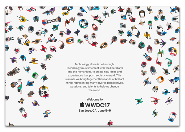 Apple、6月5日のWWDC2017基調講演のためのプレスの招待状を送る