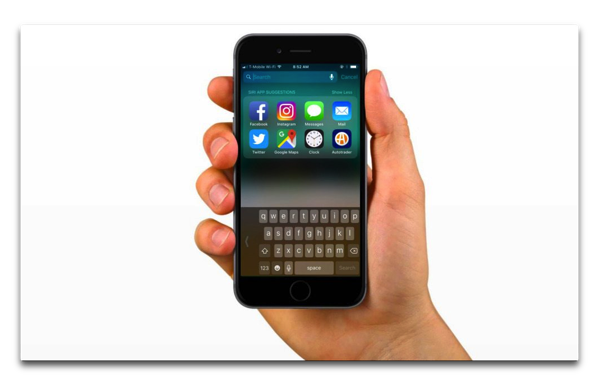 「iOS 11」でiPhoneの片手用キーボードを有効にする方法