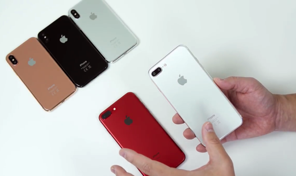ダミー「iPhone 7s plus」を「iPhone８」と「iPhone 7 Plus」と比較するビデオ