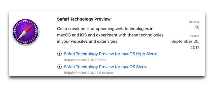 Safari Technology Preview40