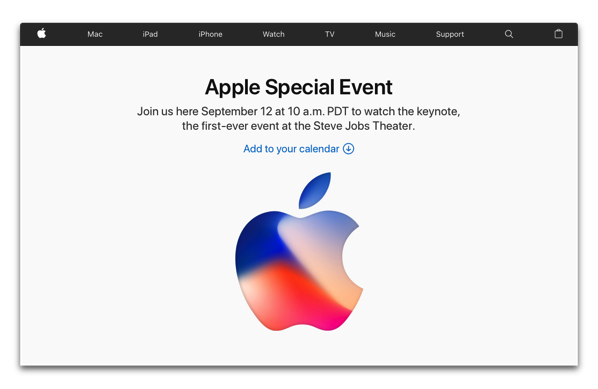 2017年9月13日（日本時間）「Apple Special Event」をリアルタイムで見るのなら、ここをチェック！