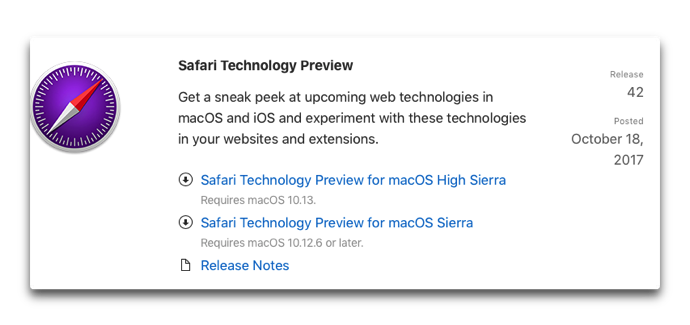 Safari Technology Preview42