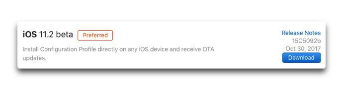 iOS 11.2 beta