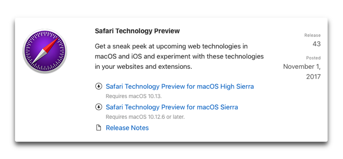 Safari Technology Preview43