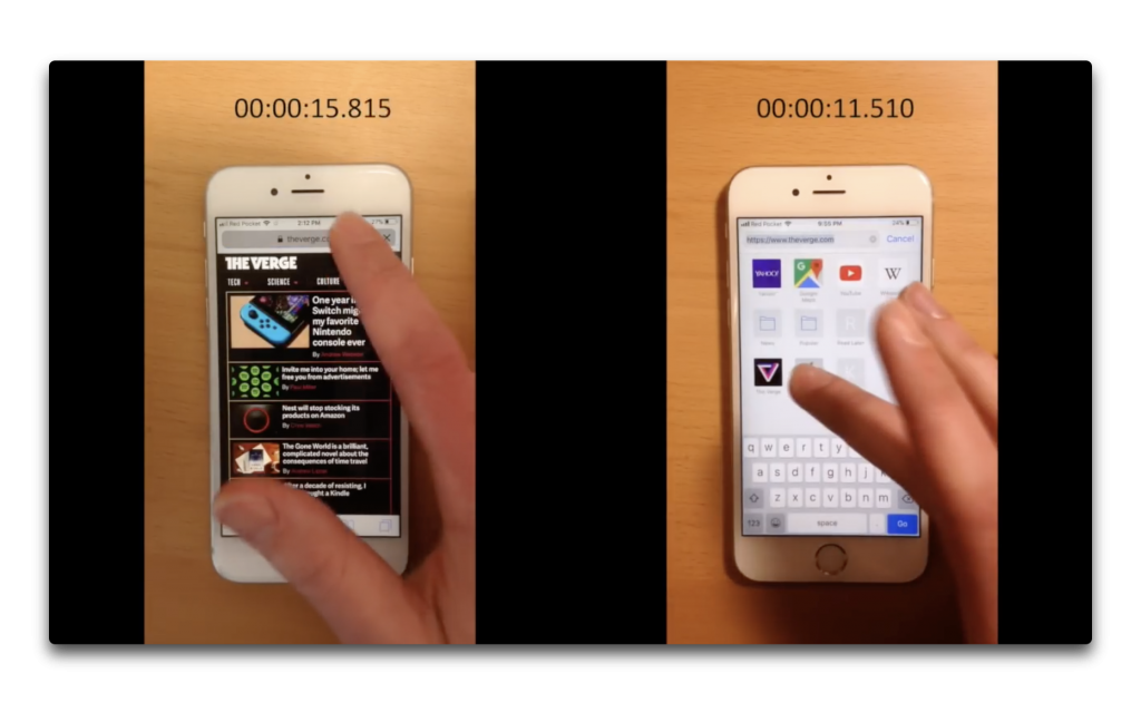 バッテリ交換の前後にiPhone 6の性能を実証するビデオ