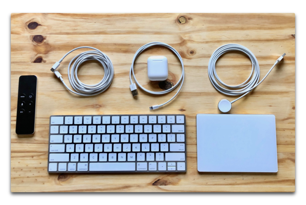 Appleのケーブル、キーボード、マウス、トラックパッドなどのクリーニング方法