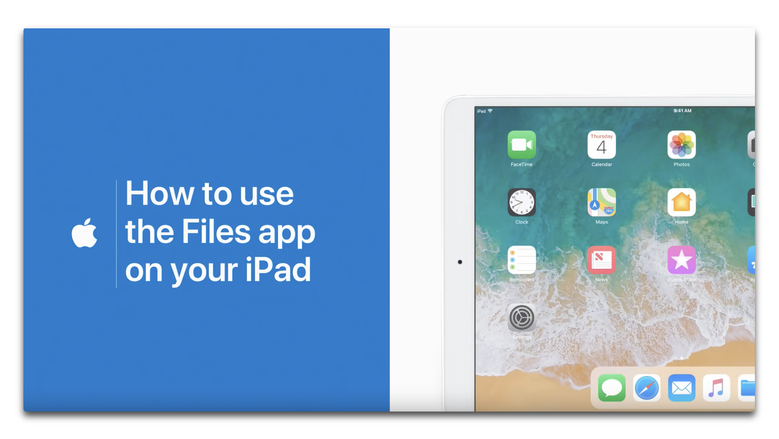 Apple Support、iPadでアプリ「ファイル」を使用するハウツービデオを公開