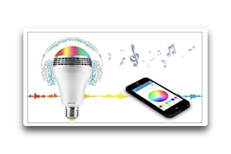 【iOS】Bluetoothスピーカー内蔵LEDライトで至福のバスタイム
