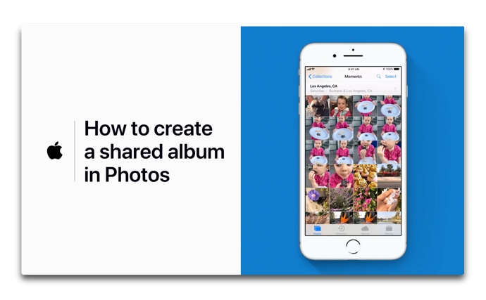 Apple Support、「写真に共有アルバムを作成する方法」のハウツービデオを公開
