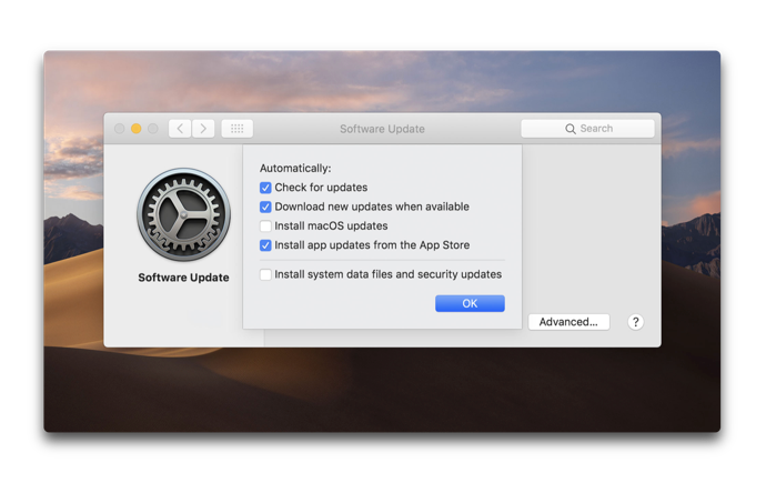 MacOS Mojave Softwea Update 004 z