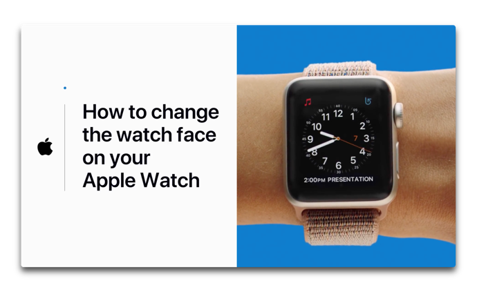 Apple Support、「Apple Watchの文字盤を変える方法」のハウツービデオを公開