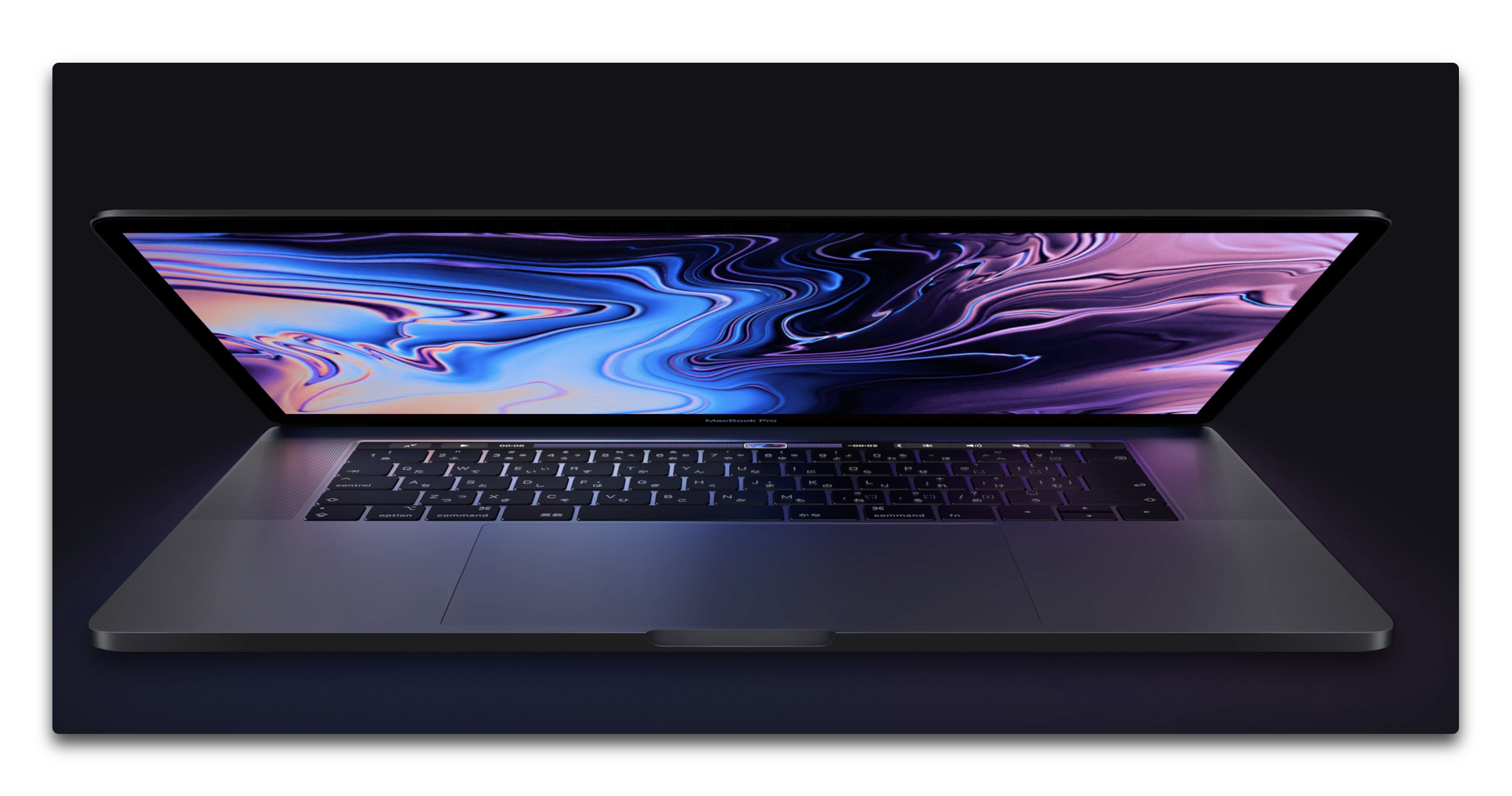 13インチMacBook Pro 2018 with Touch Barモデルの4つのThunderbolt 3ポートはフルスピード