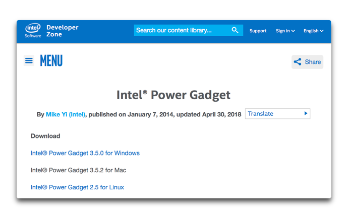 Intel Power Gadget 001 z