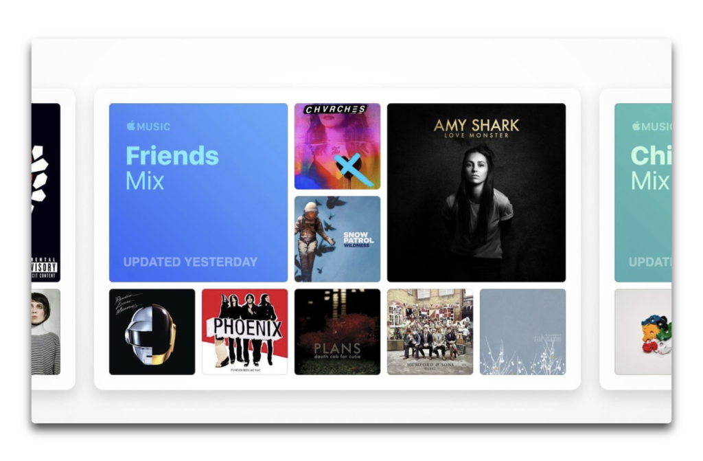 Apple Music、For Youの「あなたへのおすすめ」に「Friends Mix」を公開