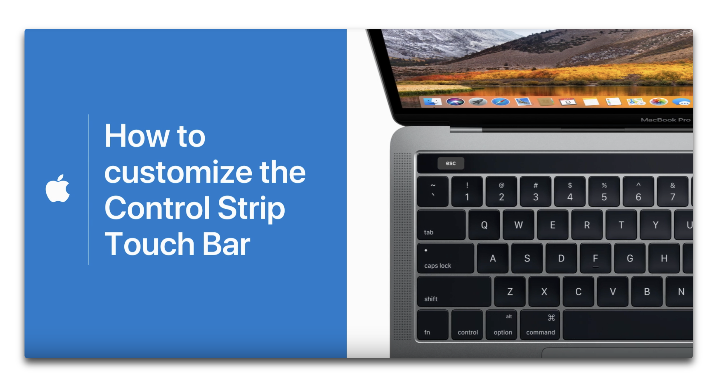 Apple Support、MacBook ProのTouch Barの使用方法やカスタマイズ方法のハウツービデオ4本を公開
