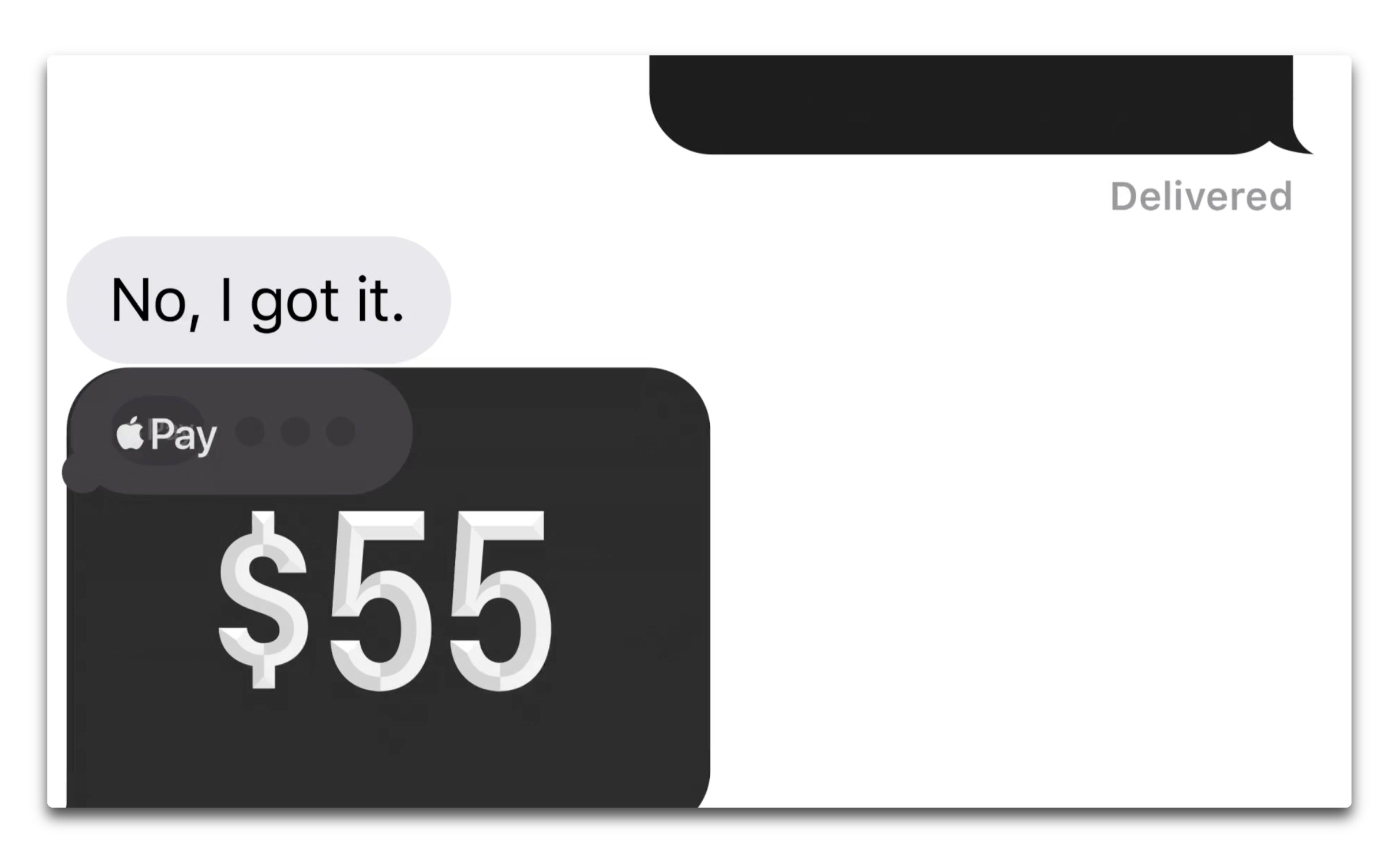 Apple、Apple Pay Cashを促進するCF「Just text them the money — Dinner」を公開