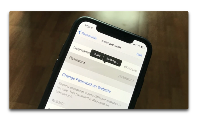 【iOS 12】AirDropを使用してパスワードを共有する方法