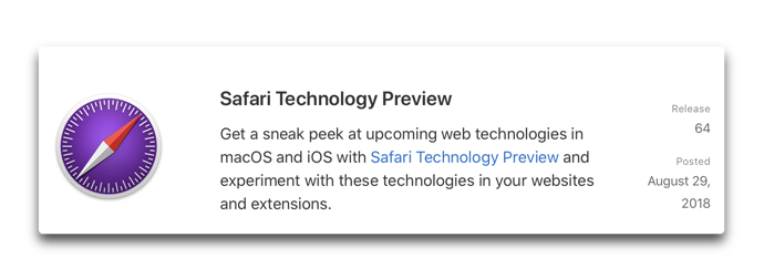 Safari Technology Preview 64 001