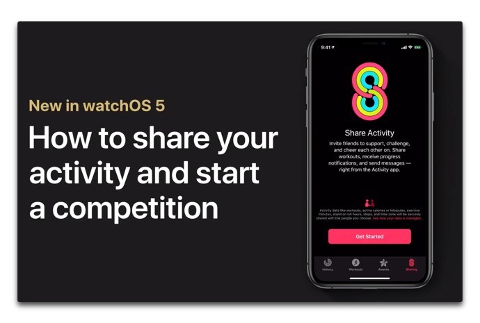 Apple Support、「活動を共有し、Apple Watchで競技会を開始する方法」のハウツービデオを公開