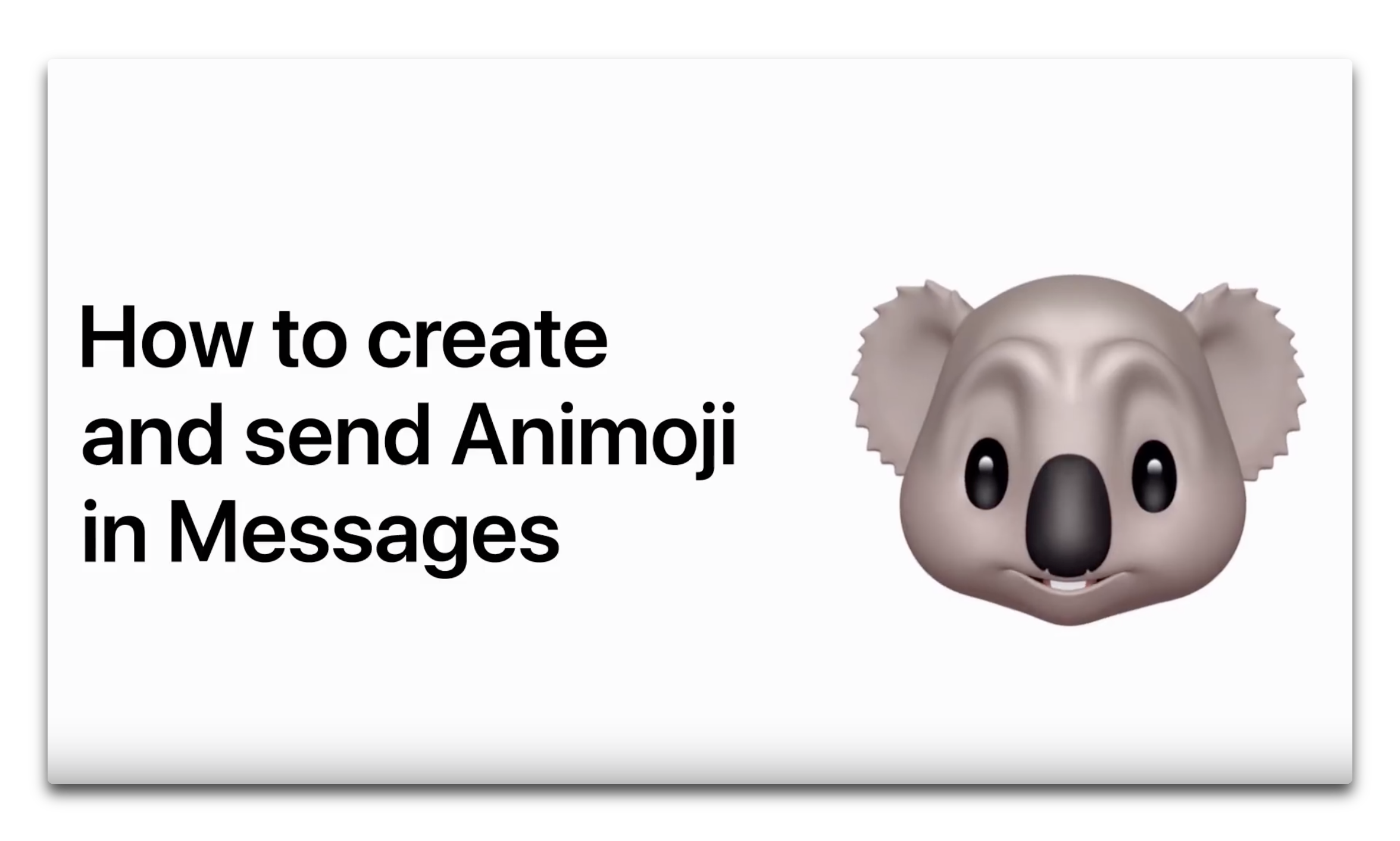 Apple Support、「メッセージでAnimojiを作成して送信する方法」のハウツービデオを公開