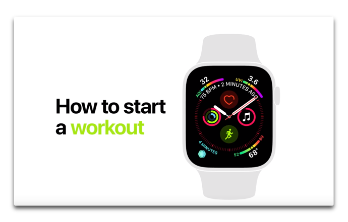 Apple、Apple Watch Series 4の機能を紹介する新しいCF2本を公開