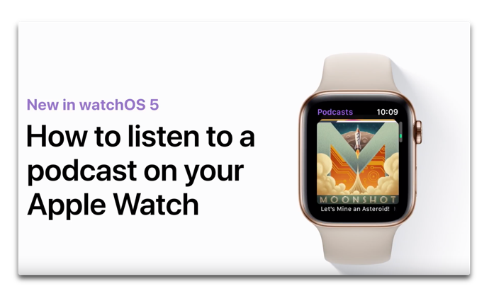 Apple Support、「Apple WatchでPodcastを聞くには」のハウツービデオを公開
