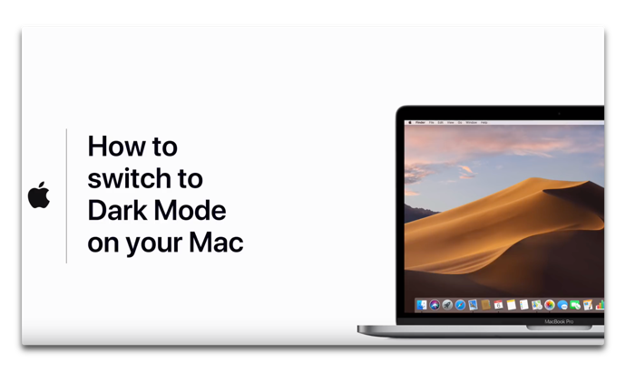 Apple Support、「Macでダークモードに切り替える方法」のハウツービデオを公開