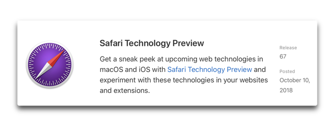 Safari Technology Preview 67 001