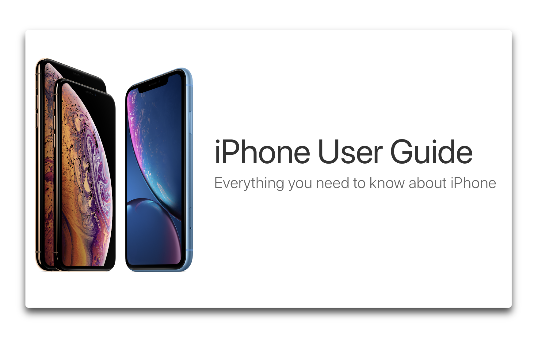Apple、グループFaceTimeやデュアルSIMに対応したiOS 12.1用「iPhone User Guide」を公開