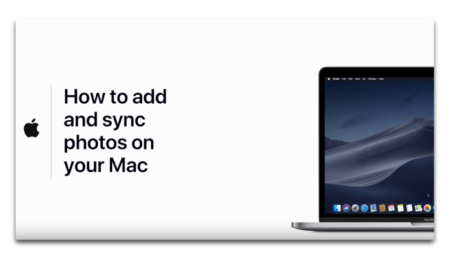 Apple Support、Macでの写真の追加して同期する方法と管理方法のハウツービデオ2本を公開