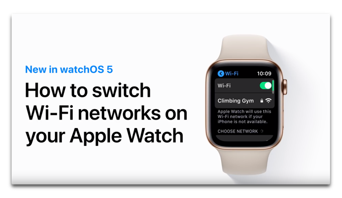 Apple Support、「Apple WatchでWi-Fiネットワークを切り替える方法」のハウツービデオを公開