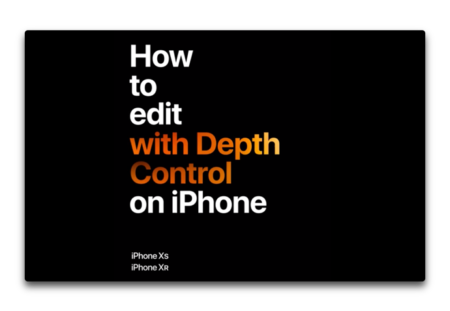 Apple、iPhoneのポートレートモードに焦点をあてた「iPhoneのデプスコントロールで編集する方法」の新しいCFを公開