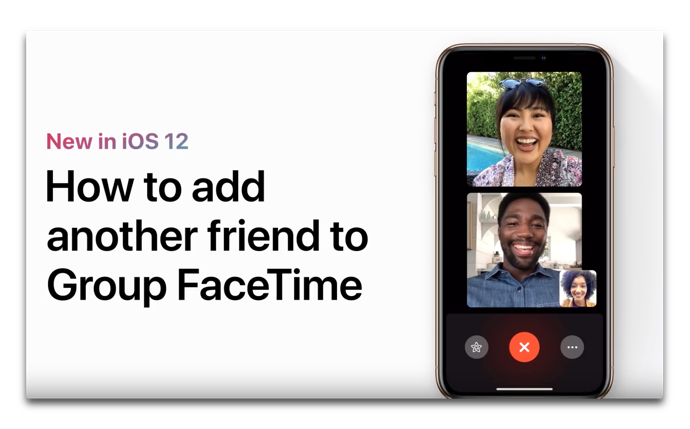Apple Support、「グループFaceTimeに他の友達を追加する方法」と題するハウツービデオを公開