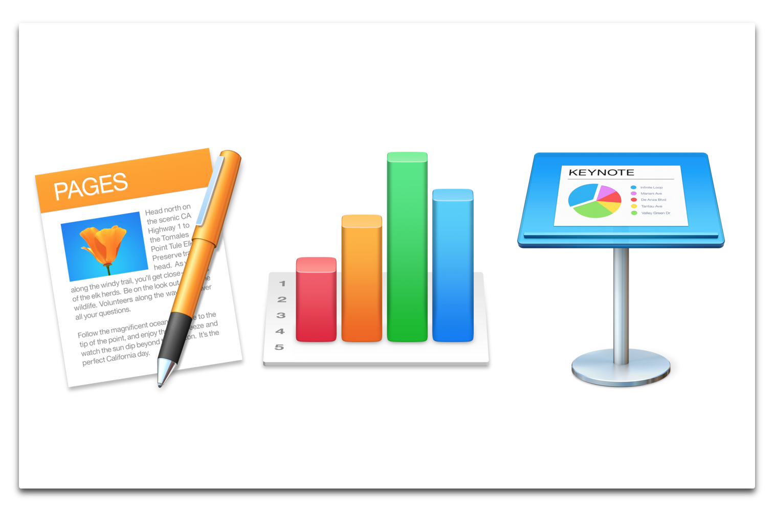 Apple、iWork for Macの「Pages 7.3」「Numbers 5.3」「Keynote 8.3」をリリース