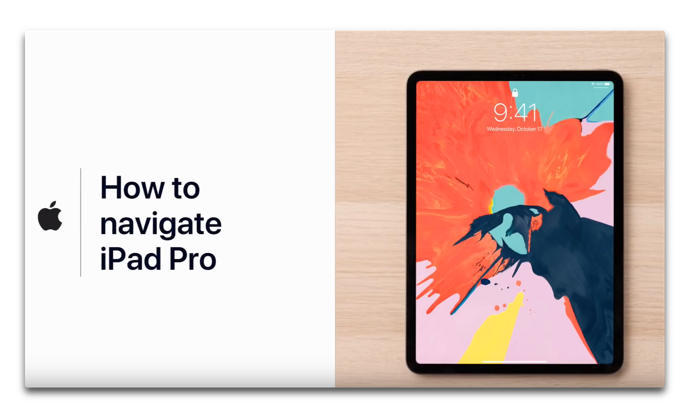 Apple Support、「ジェスチャーでiPad Proをナビゲートする方法」「iPadでドラッグ＆ドロップする方法」のハウツービデオを公開